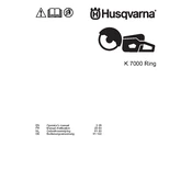 Husqvarna K7000 Ring Cutter manual cover