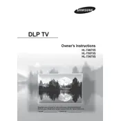 Samsung HL-T4675S TV manual cover