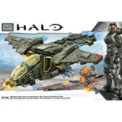 Mega Bloks Mattel UNSC Pelican Gunship CXL15 Construction Set manual cover