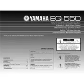 Yamaha EQ-550 Equalizer manual cover