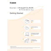 Canon Color imageCLASS MF8580Cdw manual cover