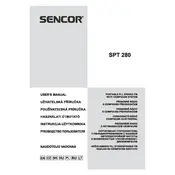 Sencor SPT 280 Boombox manual cover