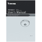 Vivotek FE9180-H Camera manual cover