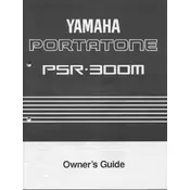 Yamaha PSR-300M Keyboard manual cover