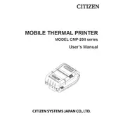 Citizen CMP-20II Series Printer manual cover