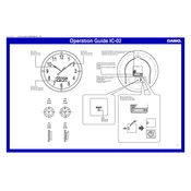 Casio IC-02 Clock manual cover