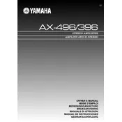 Yamaha AX-396 Amplifier manual cover