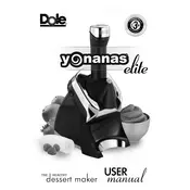 Yonanas Elite Blender manual cover