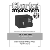 Clarke 7723023 CFPSM 16.4L Fire manual cover