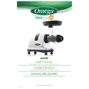 Omega MM900HDS Juicer manual cover