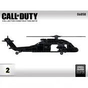 Mega Bloks Mattel Call of Duty Ghosts Tactical Helicopter CYR77 Construction Set manual cover