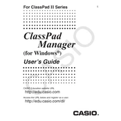 Casio ClassPad Manager Windows Software manual cover