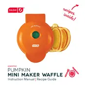 Dash DMWP001 Pumpkin Mini Maker Waffle manual cover