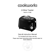 Cookworks 7178894 KT-208C Toaster manual cover