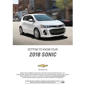 Chevrolet Sonic 2018 manual cover