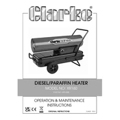 Clarke 6931008 XR160 Paraffin Diesel Heater manual cover