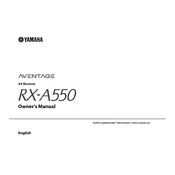 Yamaha RX-A550 Receiver