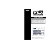 Roland UA-700 manual cover