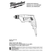 Milwaukee 0240-20 Drill manual cover