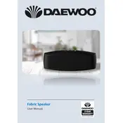 Daewoo Fabric Speaker AVS1374 Speaker manual cover