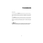 Thomson TXSD9813 Washing Machine manual cover