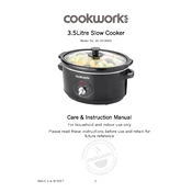 Cookworks 7242524 SC-35-0001 Slow Cooker manual cover