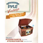 Pyle PTCDS7UBTB Turntable manual cover