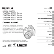 Fujifilm FinePix S8200 Camera manual cover