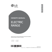 LG LRE3193BM LRE3193BM.FBMLLGA Range manual cover