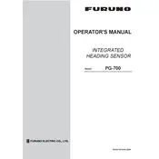 Furuno PG-700 Sensor manual cover