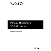 Sony VGF-AP1 manual cover