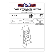 Lokken B&M 4 Tier Ladder Shelving 361984 manual cover