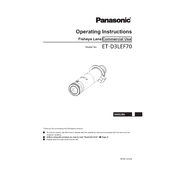 Panasonic ET-D3LEF70 manual cover