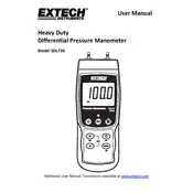 Flir Extech SDL730 Manometer manual cover