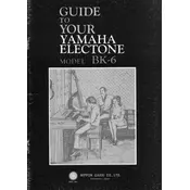 Yamaha Electone BK-6 Keyboard manual cover