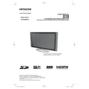 Hitachi 42PD8900TA Television manual cover