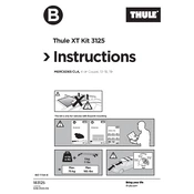 Thule XT 3125 manual cover