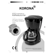 Korona 10100 Coffee Maker manual cover