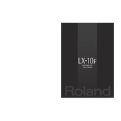 Roland LX-10f manual cover