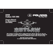 Polaris Youth Outlaw 525 IRS manual cover