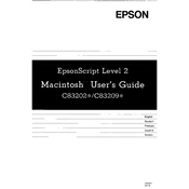 Epson Script Level 2 Macintosh manual cover