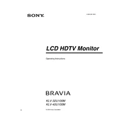 Sony KLV-32U100M manual cover