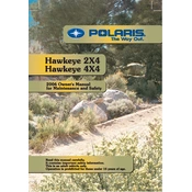 Polaris Hawkeye 2x4, 4x4 manual cover