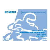 Yamaha WR25RH, WR25RHC WR250R 2017 manual cover