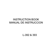 Janome L-393 manual cover