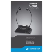 Sennheiser A 200 manual cover