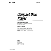 Sony CDP-508ESD manual cover