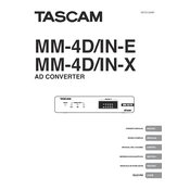 Tascam ML-4D-IN-E manual cover