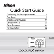 Nikon Coolpix S6700 manual cover