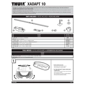 Thule Xadapt 10 manual cover